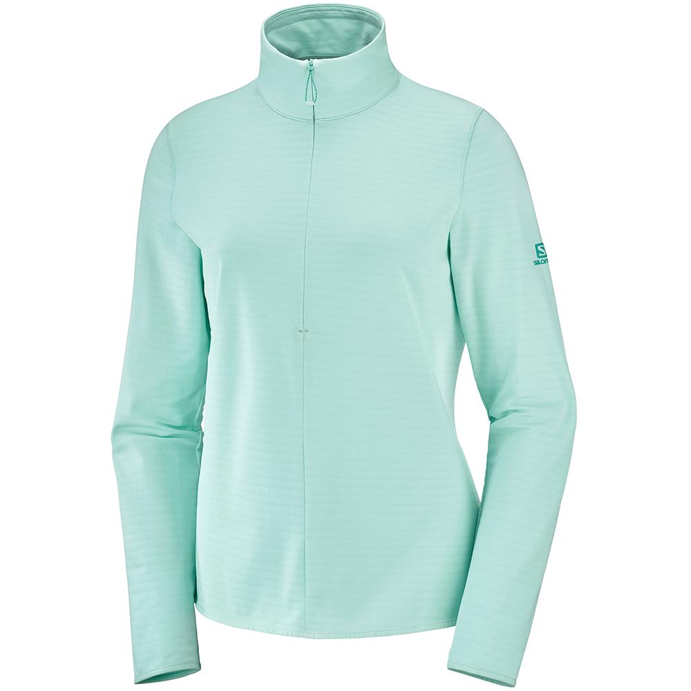 Vestes Imperméables Salomon Femme Multicolore - Salomon OUTRACK HALF ZIP W - France (0952-VCLDW)